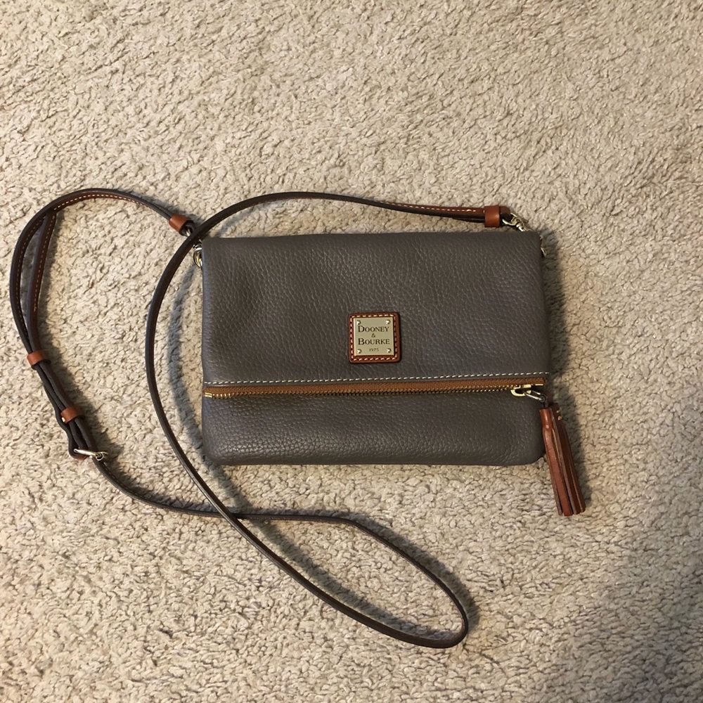 Dooney and Bourke Pebble Grain Foldover Zip
